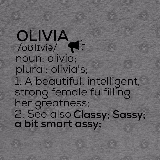 Olivia Name Definition Olivia Female Name by TeeLogic